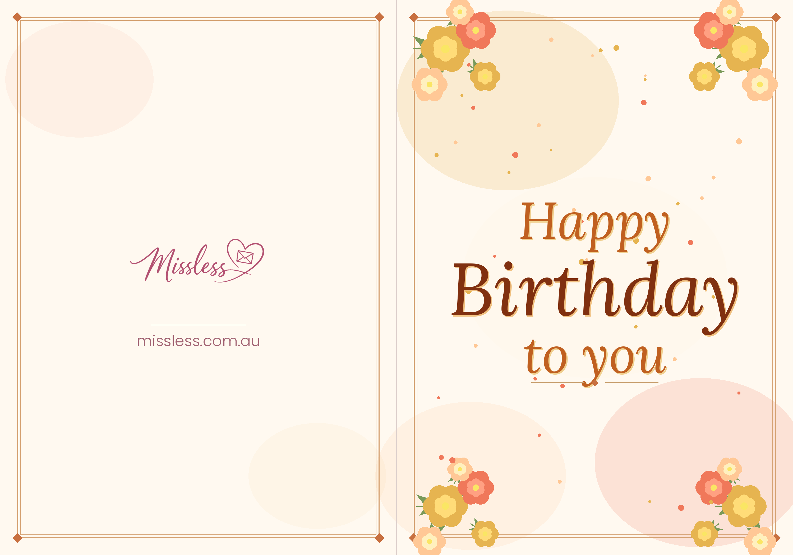Birthday card cover