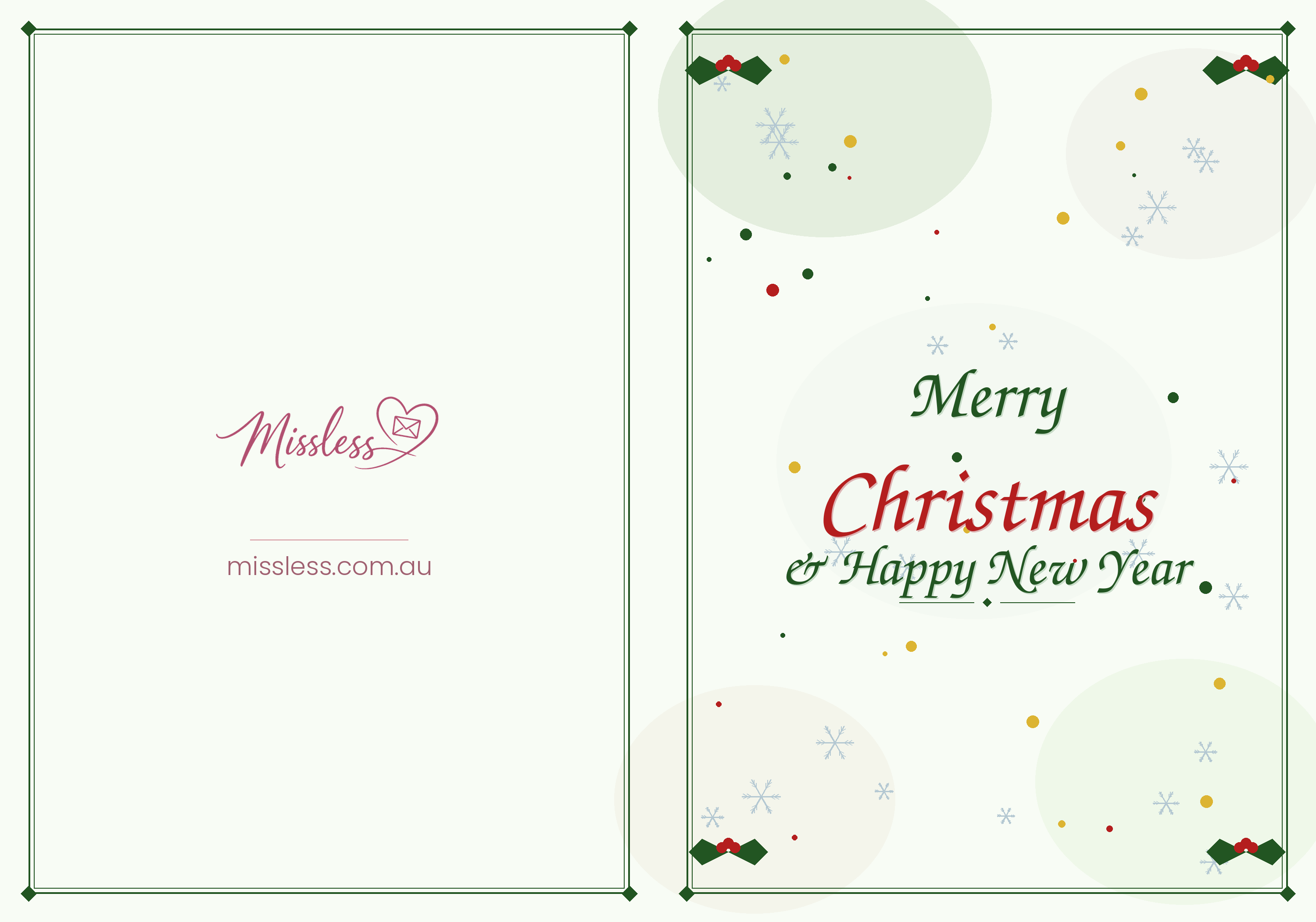 Christmas card cover