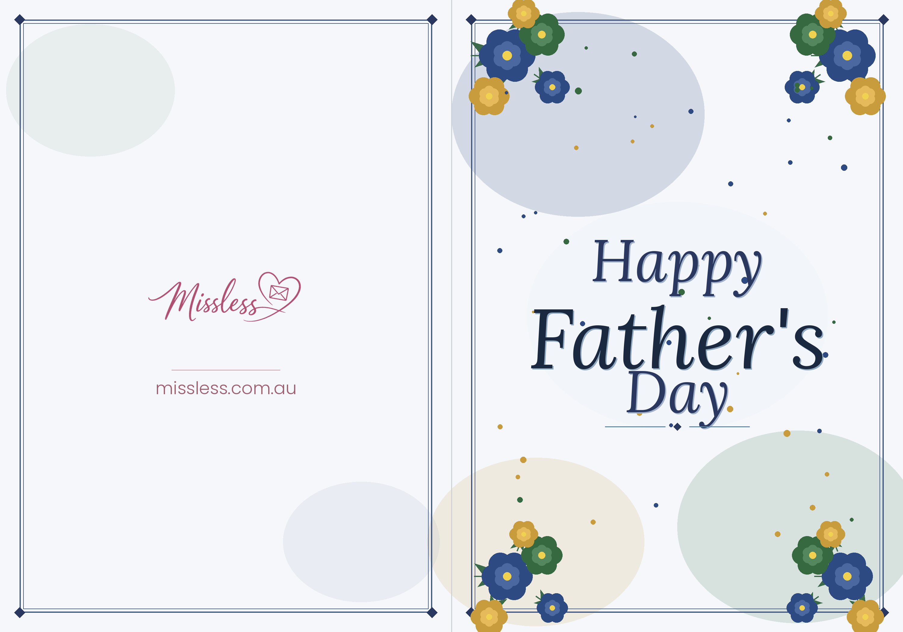 Father's Day card cover