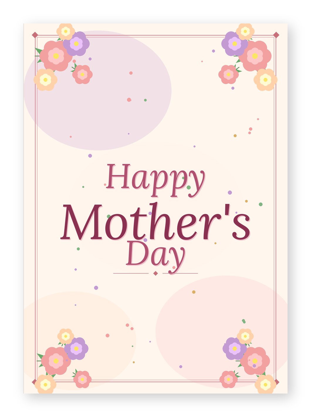 Beautiful Missless greeting card